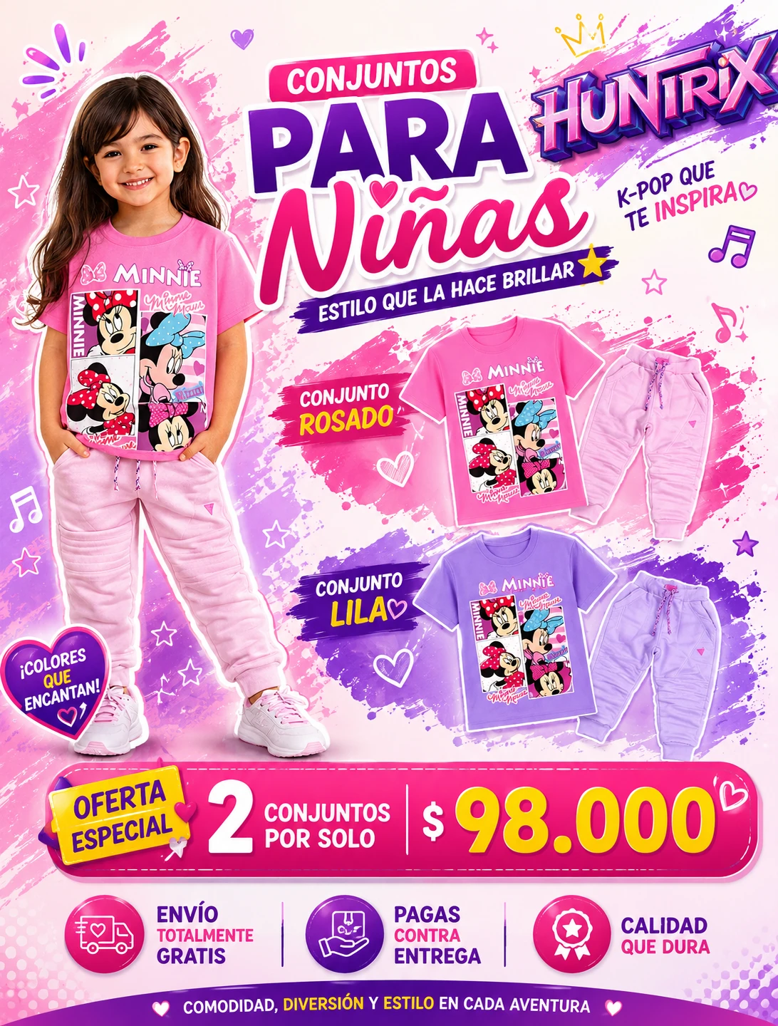 Conjunto niña GK Kids Minnie Mouse