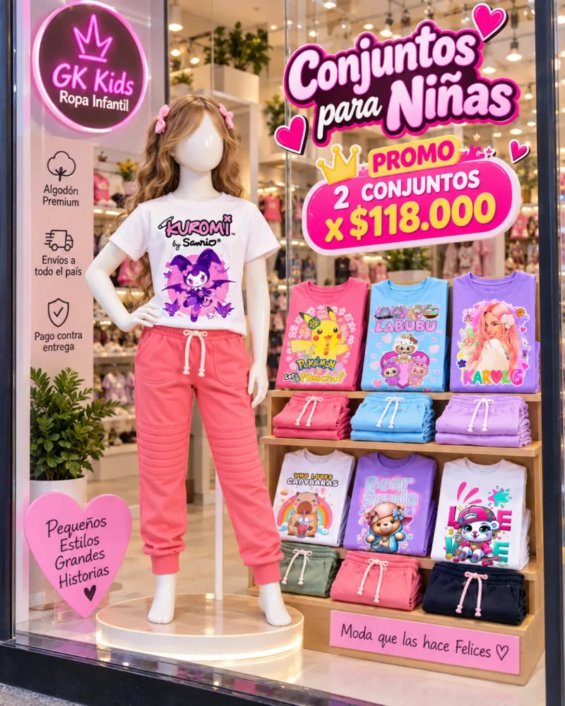Conjuntos GK Kids para Niñas